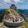 Lovcen viewpoint with the Lovcen Mausoleum in the background from our Great Montenegro Tour